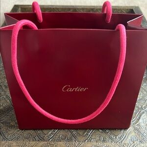 Cartier Red Paper Bag